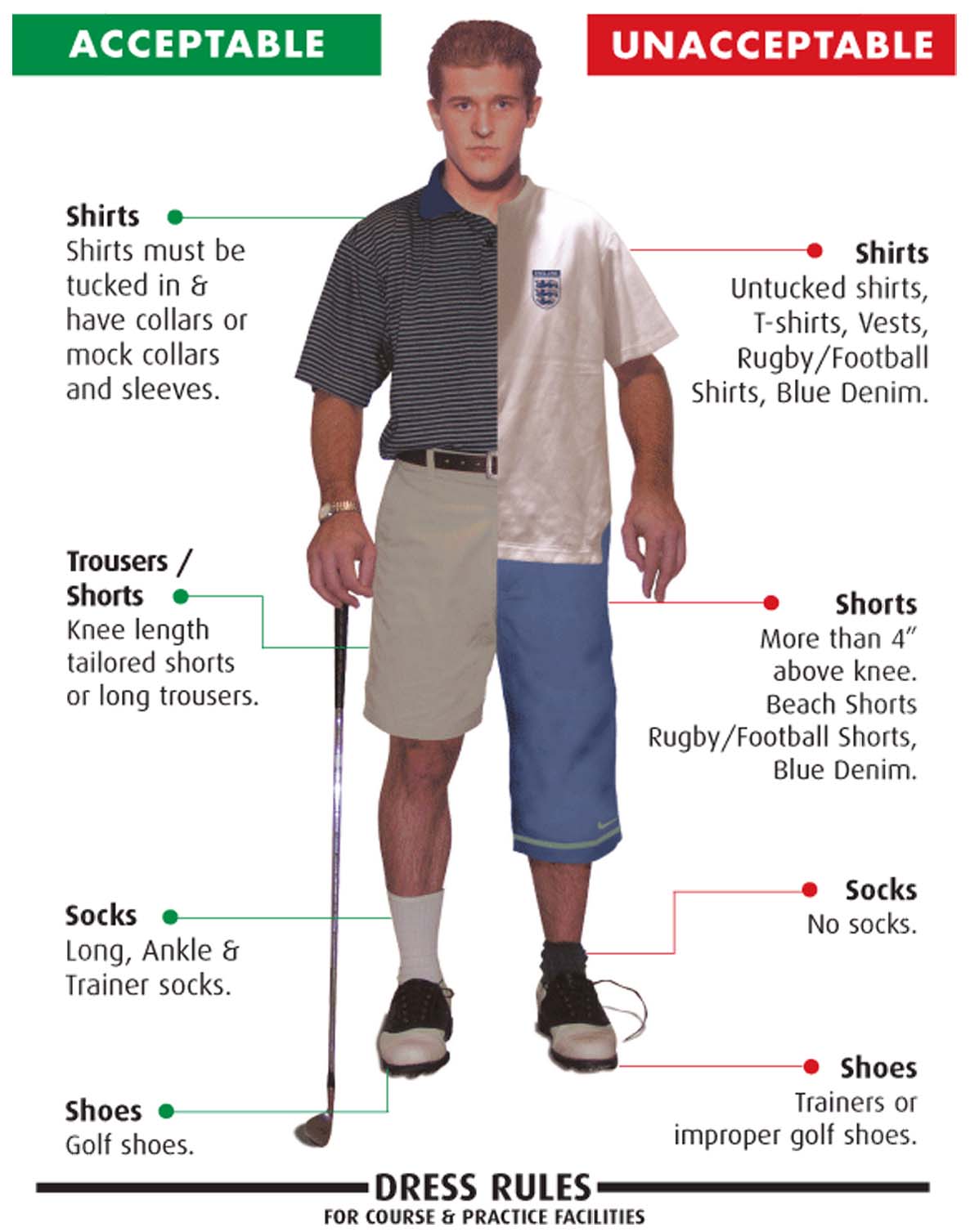 golf dress code