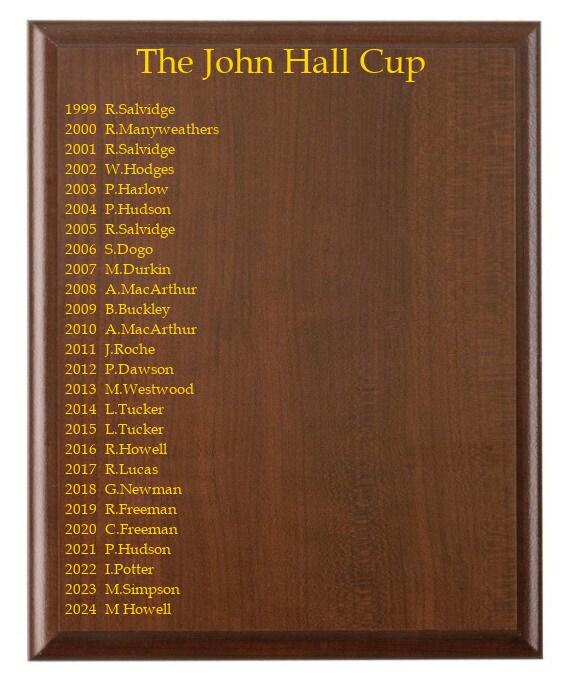 Seniors John Hall Cup